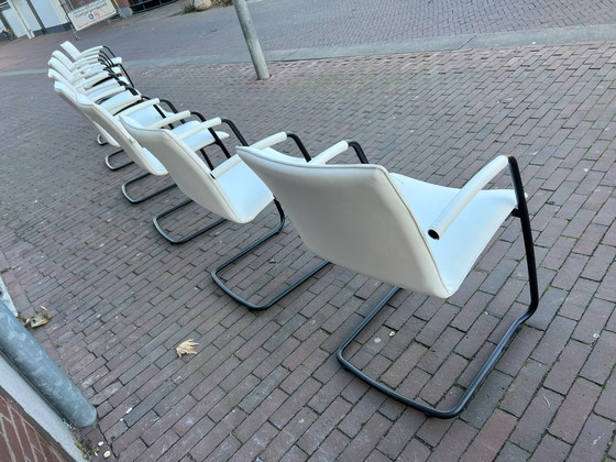 Image 1 of 8x Leolux Freyr Stuhl - weiß