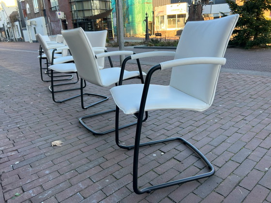 Image 1 of 8x Leolux Freyr Stuhl - weiß