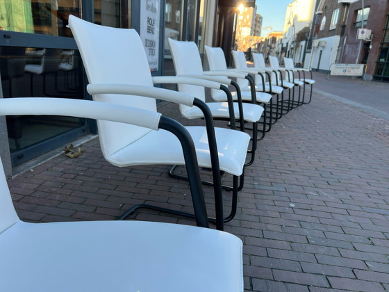 Image 1 of 8x Leolux Freyr Stuhl - weiß