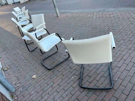 Image 1 of 8x Leolux Freyr Stuhl - weiß