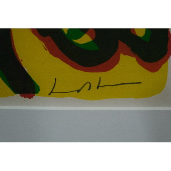 Image 1 of Abstrakte Lithographie von Bengt Lindström, Schweden 1970