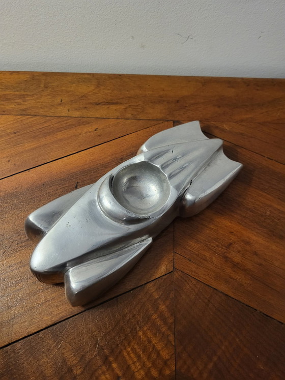 Image 1 of Vintage Batmobile Aschenbecher, Mercedes Benz Sk, Massiv Aluminiumguss, 1950er Jahre