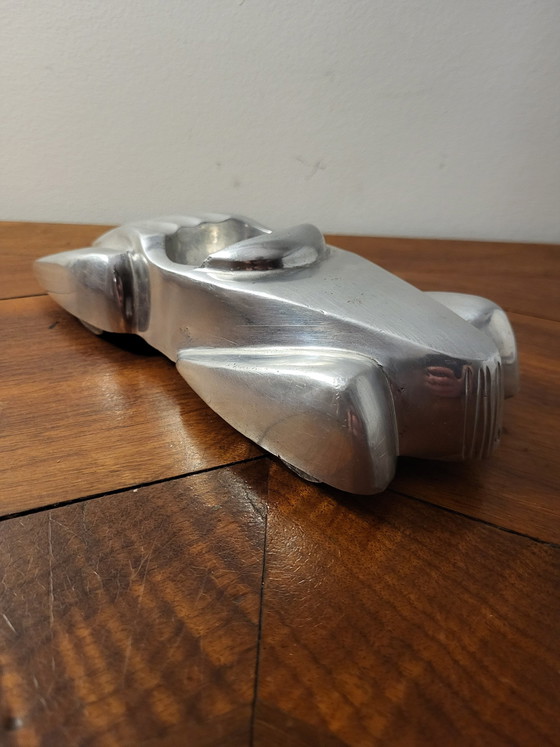 Image 1 of Vintage Batmobile Aschenbecher, Mercedes Benz Sk, Massiv Aluminiumguss, 1950er Jahre