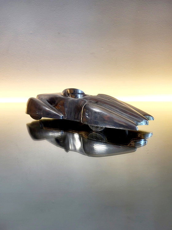 Image 1 of Vintage Batmobile Aschenbecher, Mercedes Benz Sk, Massiv Aluminiumguss, 1950er Jahre