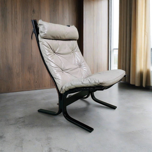 Grauer Siesta-Sessel von Ingmar Relling für Westnofa, Norwegen 1960er Jahre