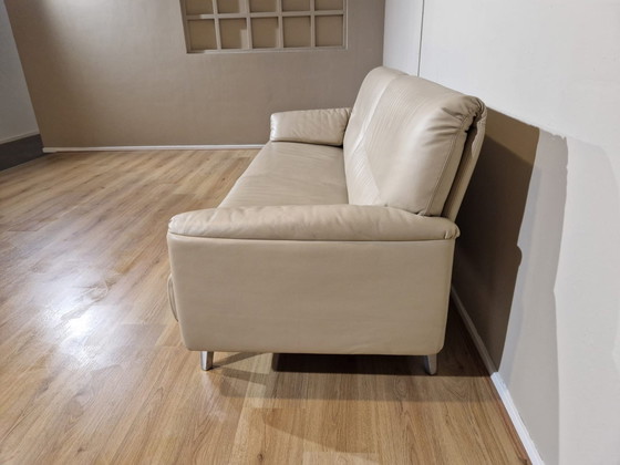 Image 1 of Leolux Bora Balanza 3-Sitzer Sofa Creme Leder design Axel Enthoven