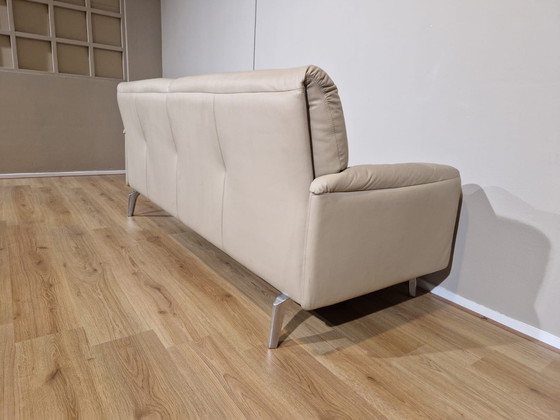 Image 1 of Leolux Bora Balanza 3-Sitzer Sofa Creme Leder design Axel Enthoven