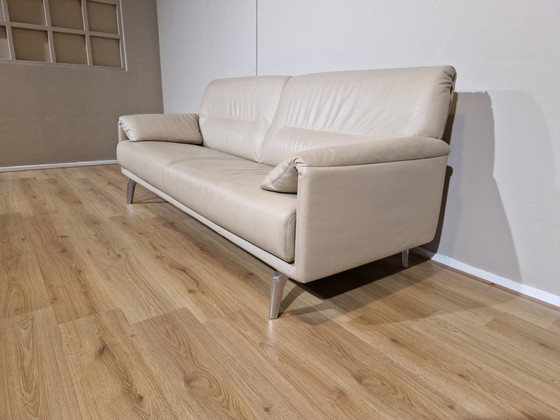 Image 1 of Leolux Bora Balanza 3-Sitzer Sofa Creme Leder design Axel Enthoven