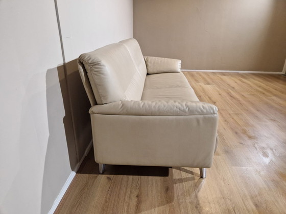 Image 1 of Leolux Bora Balanza 3-Sitzer Sofa Creme Leder design Axel Enthoven