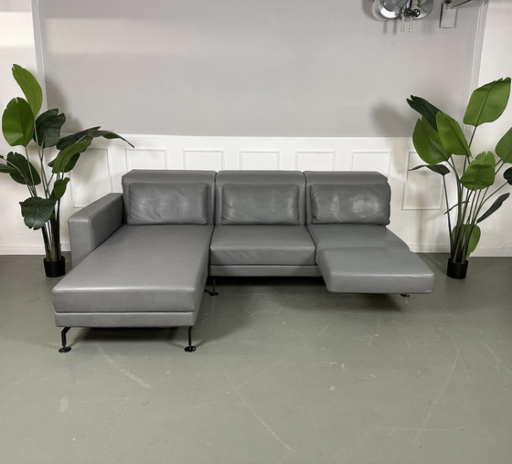 Image 1 of Brühl Moule Ecksofa Designer Sofa Couch Oliva Leder