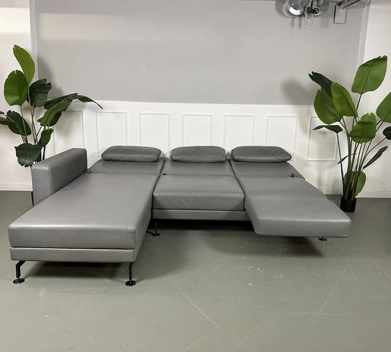 Image 1 of Brühl Moule Ecksofa Designer Sofa Couch Oliva Leder