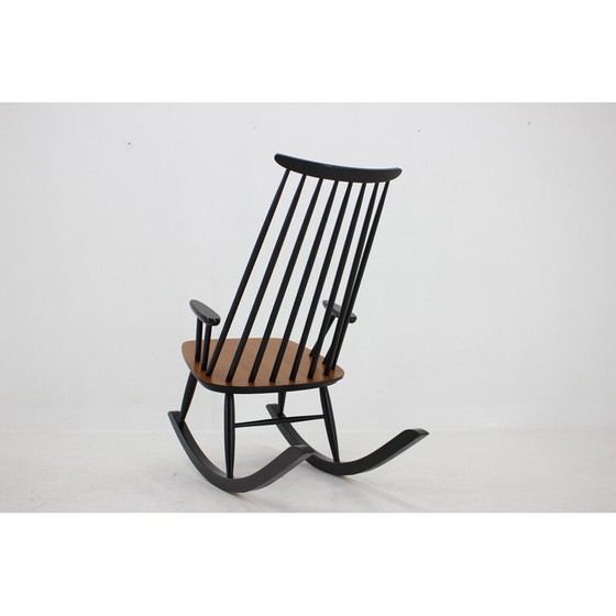 Image 1 of Vintage Schaukelstuhl aus Buchenholz von Varjosen Puunjalostus, Finnland 1960er Jahre