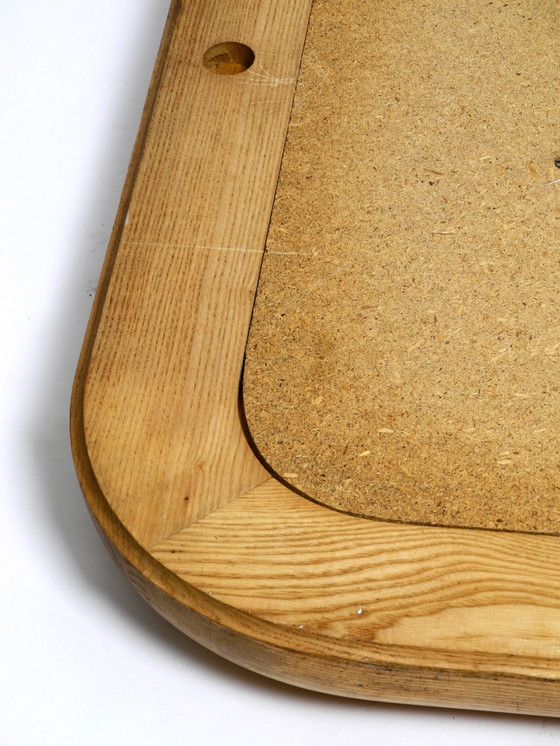 Image 1 of Großer schöner beleuchteter Wandspiegel aus Eichenholz aus den 1960er Jahren - Made in Italy