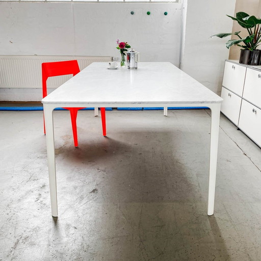 Vitra - Plate Dining Table - Marmor Weiß