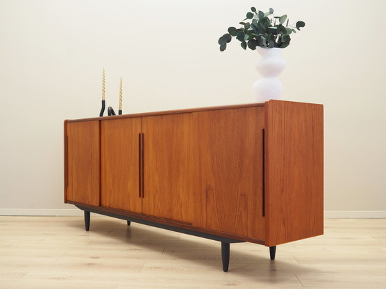 Image 1 of Anrichte aus Teakholz, Dänisches Design, 1970er Jahre, Produktion: Dänemark