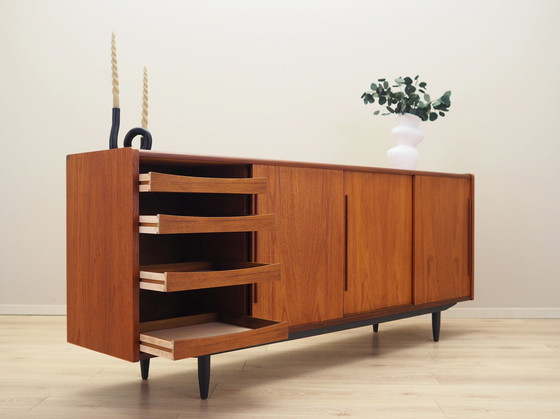 Image 1 of Anrichte aus Teakholz, Dänisches Design, 1970er Jahre, Produktion: Dänemark