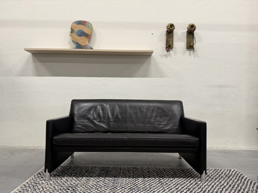 Jori So Good Sofa Schwarzes Leder 2-Sitzer 158