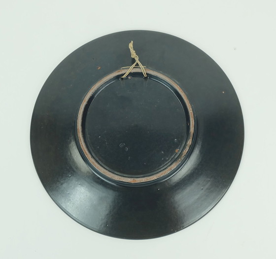 Image 1 of Majolika Karlsruhe Wandteller Teller Seltenes Orientalisches Motiv 1950S