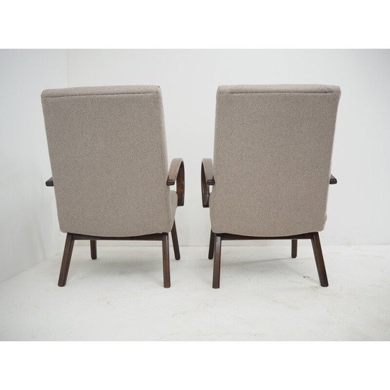 Image 1 of Paar alte Buchenholzsessel von TonThonet, Tschechoslowakei 1960