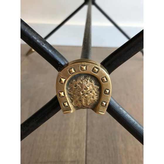 Image 1 of Vintage Couchtisch mit Pferdeköpfen aus dem Hause Jansen, 1940