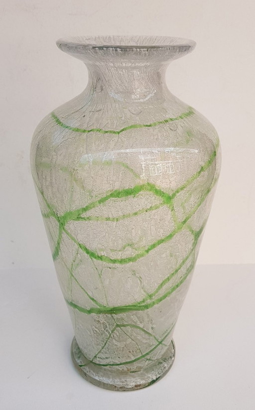 Vintage-Schaumglas-Vase