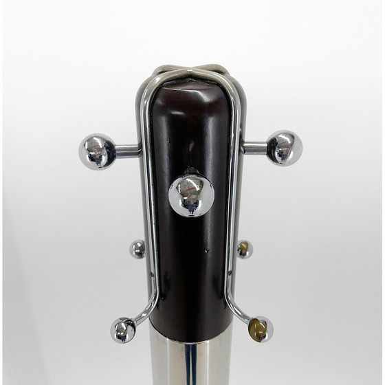 Image 1 of Mid-Century Italienisch Chrom & Holz Kleiderbügel