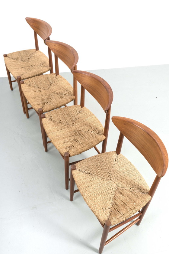 Image 1 of 4x Peter Hvidt Esszimmerstühle