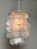 Capiz Muschel Lampe Hängelampe Perle Opal Muschel