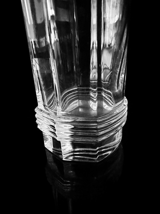 Image 1 of Vintage Christian Dior Kristall Glas Longdrink Wasser Gläser 80Er Art Deco Revival
