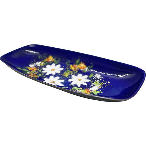 Emaillierte Servierplatte, Deutschland 1960er Jahre