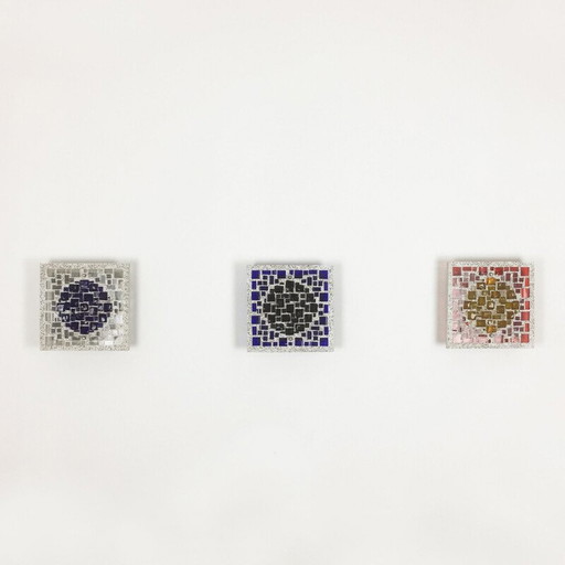 3er Set "psychedelische" Wandlampen, Deutschland 1970