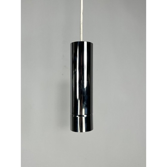 Image 1 of Paar verchromte Pendelleuchten von Stilux Milano, 1970er Jahre