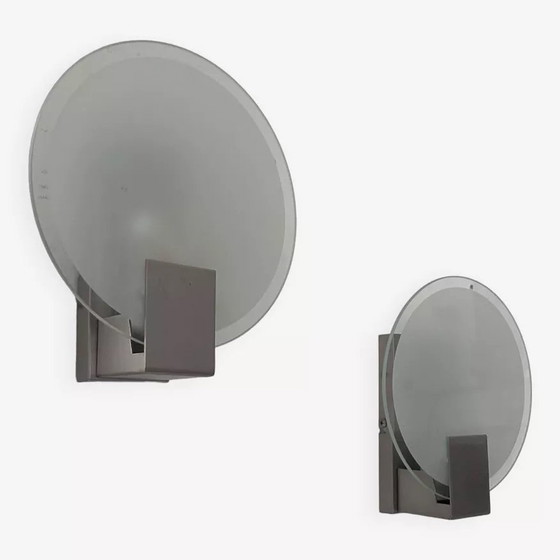 Image 1 of 2X Vintage Runde Wandleuchte