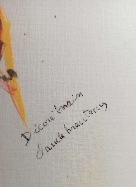 Image 1 of Stehleuchte mit doppelter Beleuchtung Opaline Weiß Effekt Frost Marmorierung Braun