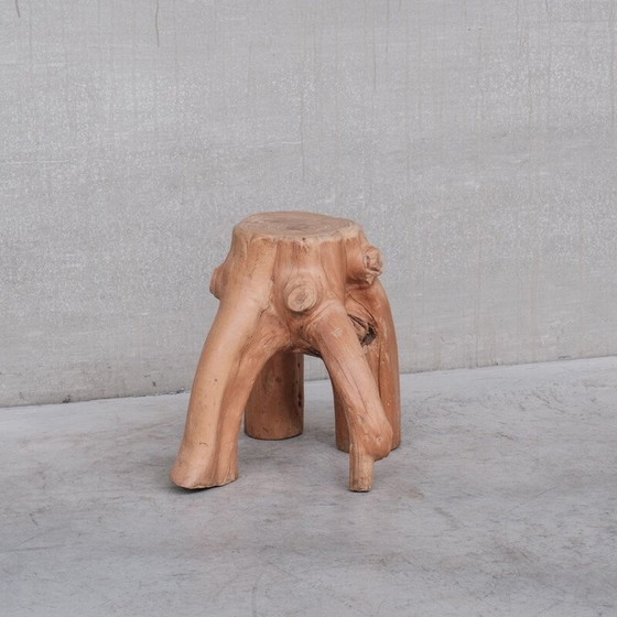 Image 1 of Mid Century Beistelltisch aus Holz, Frankreich 1950er Jahre