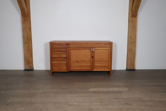 Image 1 of Pierre Chapo R13 Sideboard aus massivem Ulmenholz, Frankreich 1960er Jahre