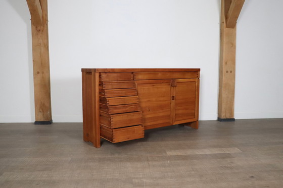 Image 1 of Pierre Chapo R13 Sideboard aus massivem Ulmenholz, Frankreich 1960er Jahre