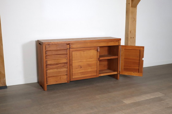 Image 1 of Pierre Chapo R13 Sideboard aus massivem Ulmenholz, Frankreich 1960er Jahre