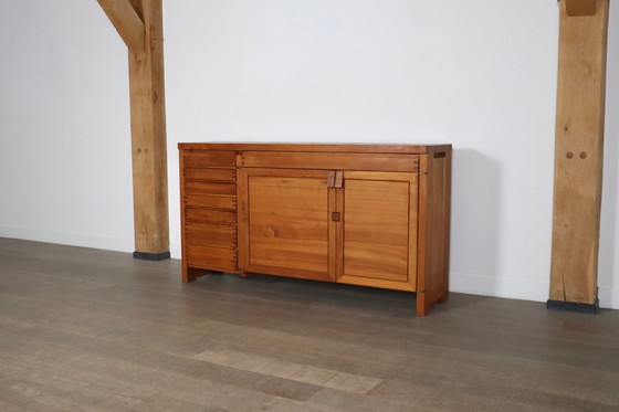 Image 1 of Pierre Chapo R13 Sideboard aus massivem Ulmenholz, Frankreich 1960er Jahre