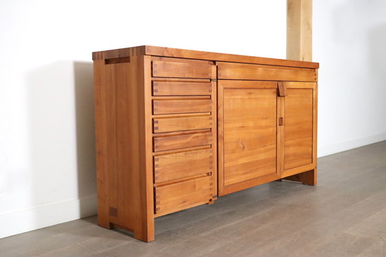 Image 1 of Pierre Chapo R13 Sideboard aus massivem Ulmenholz, Frankreich 1960er Jahre