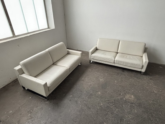 Image 1 of Rolf Benz Ego Ledersofas Couch Hellgrau