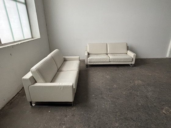 Image 1 of Rolf Benz Ego Ledersofas Couch Hellgrau