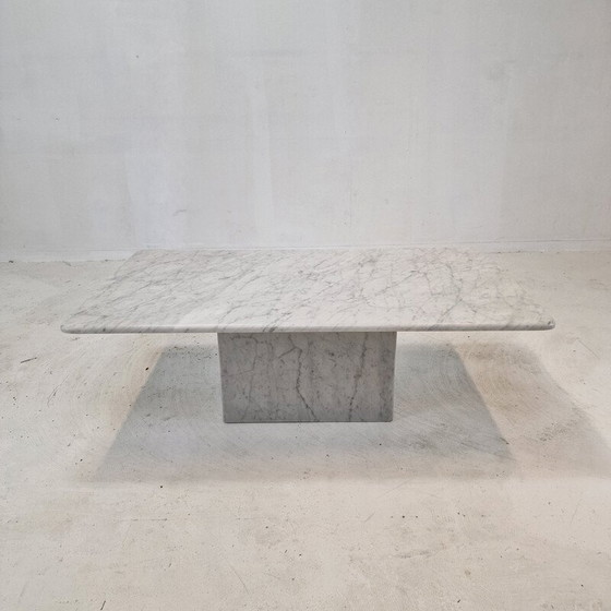 Image 1 of Italienischer Vintage-Couchtisch aus Marmor, 1980er Jahre