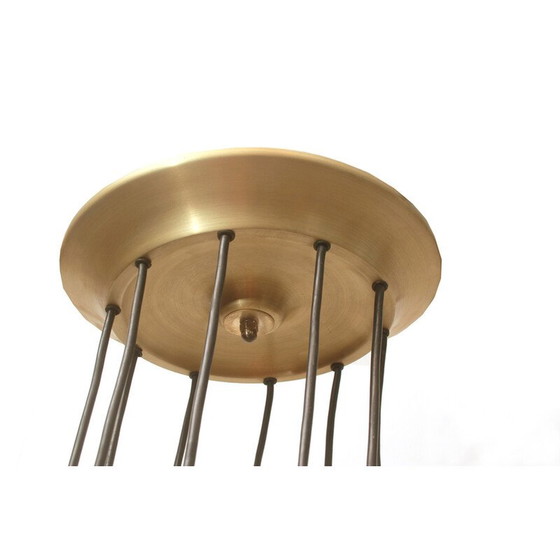 Image 1 of Vintage Kaskaden-Pendelleuchte aus Messing, 1970er Jahre