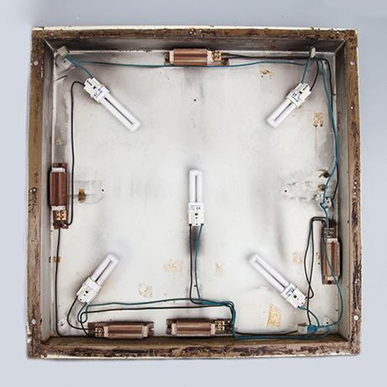 Image 1 of 2x Brutalist Mosaik-Wandlampen