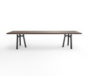 Neuer Arco Trestle Tisch 105 x 280 cm Dunkel geräucherte Eiche