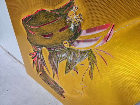 Image 1 of Gorillaz-Kunstwerk groß, beleuchtet