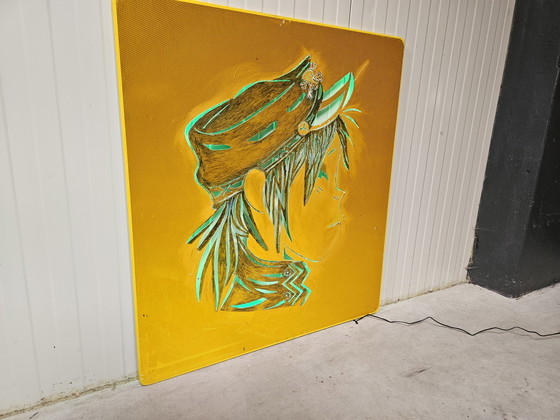 Image 1 of Gorillaz-Kunstwerk groß, beleuchtet