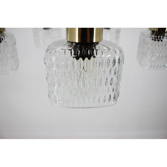 Image 1 of Vintage-Kronleuchter aus Glas von Kamenicky Senov, Tschechoslowakei 1970