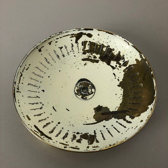 Image 1 of Paar Stilnovo-Wandleuchter aus Metall und Messing, Italien 1950